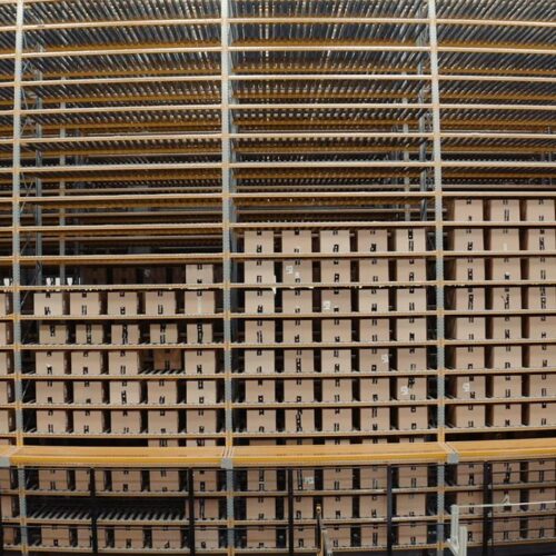 Magazzini AGW Modulblok per la movimentazione automatica dei carichi. Tecnologie Modulblok per magazzini automatici.